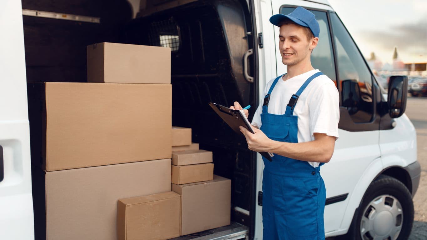 Delivery Man + Car